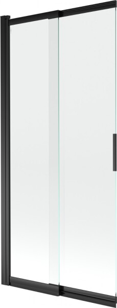 MEXEN - Fox 2-krídla posuvná vaňová zástena 85 x 150, transparent, čierna 891-085-002-70-00