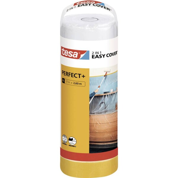 Tesa Easy Cover Perfect+ 56575-00000-00 krycia fólia žltá, priehľadná (d x š) 17 m x 2.60 m 1 sada; 56575-00000-00