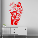 Veselá Stena Samolepka Valentino Rossi Farba: žlutá, Veľkosť: 80 X 48 cm