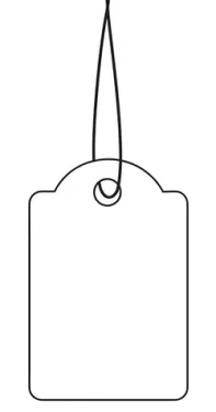 Herma Závesné etikety so špagátom červené / Etiketa / 32x50 mm / 1000 ks (6918)