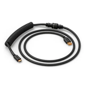 Glorious GMMK USB-C/USB-A krútený kábel 1.4m čierna / pre klávesnice Glorious / 1x USB-C(M) / 1x USB-A(M) (GLO-KB-ACC-CBL-COIL-PBLK)