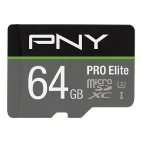 PNY PRE Elite microSDXC 64GB / Pamäťová karta / Class 10 / UHS-I U3 / R100/W60 MB/s (P-SDU64GV31100PRO-GE)