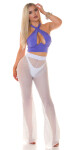 Sexy Koucla Musthave Neckholder Crop Top white Einheitsgroesse