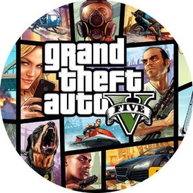 Jedlý papier GTA five 19,5 cm - Pictu Hap - Pictu Hap
