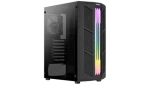 AeroCool Prime čierna / PC skriňa / ATX / 2x USB 3.0 / Bez zdroja / priehľadná bočnica (AEROPGSPRIME-G-BK-V1)