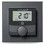 Homematic IP HmIP-WTH-A Nástenný termostat so senzorom vlhkosti antracit (HmIP-WTH-A)