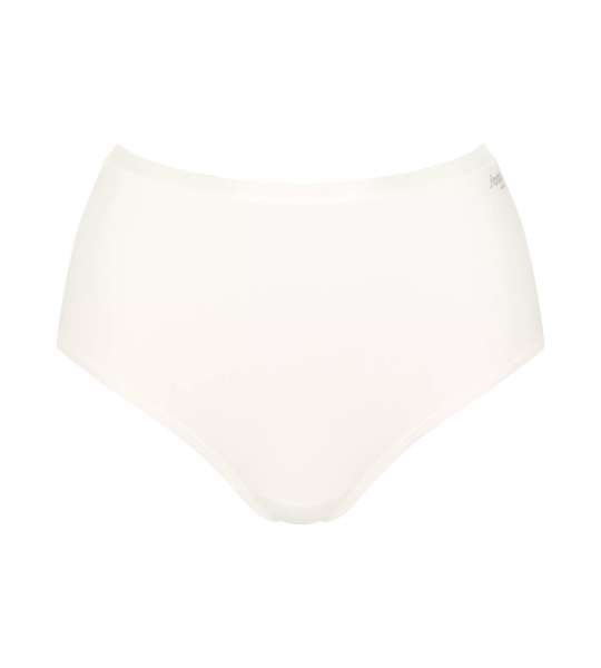 Dámske bavlnené nohavičky GO Daily s vysokým pásom - WHITE - biela 00GZ - SLOGGI WHITE S