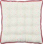 GREEN GATE Sedák na stoličku Berry White 40 × 40 cm