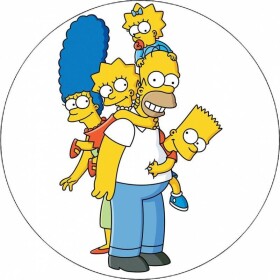 Jedlý papier The Simpson rodina 19,5 cm - Pictu Hap - Pictu Hap