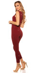 Sexy KouCla PaRtY TimE Glitter Jumpsuit BORDEAUX XS