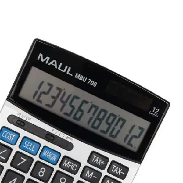 Maul MBU 700 čierna / Stolová kalkulačka / 12miestna (7269890)