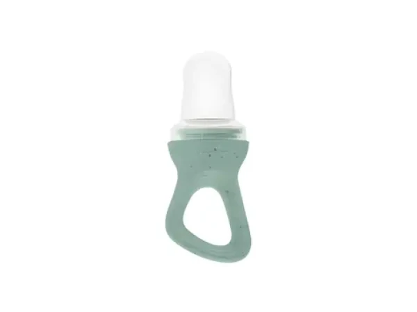 KikkaBoo Kŕmiace hryzátko Platinum Silicone Sage / Hryzátko / 100% silikón / Od 6 mesiacov (31302050007KB)