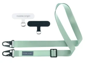 Mobile Origin Lanyard tape 25mm šnúrka olivovo zelená / 84 - 165cm (LYT-UNI-GRN)