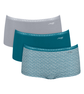 Dámske nohavičky GO Crush Short C3P – UNKNOWN – tyrkysová V022 – SLOGGI Multple Colours 22 L