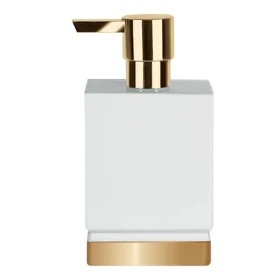Spirella ROMA dávkovač mydla biely porcelán / zlatý podstavec / 300 ml (7610583179777)