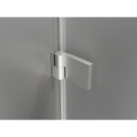 MEXEN/S - Lunar-B sprchovací kút dvere krídlové ľavá 90 x 90, transparent, nikel kartáčovaný 832-090-090-97-00-L