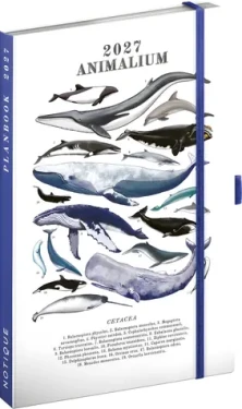 NOTIQUE Planbook Marine Life 2027 / Diár a zápisník / 13 × 21 cm / medzinárodné sviatky