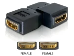 DeLock adaptér HDMI samica - HDMI samica 90° vľavo / Redukcia / HDMI 1.3 (65078)