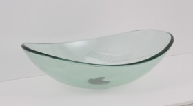 OLSEN SPA - Sklenené umývadlo na dosku DEVENTER 55×37×16 cm OLKLTG108