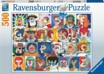 Ravensburger Puzzle Abeceda v tvárach /500 dielikov/ od 12 rokov