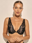 Kinga PU-1143 Aurie push-up podprsenka černo-béžová 70B