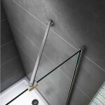 H K - Obdĺžnikový sprchovací kút MELODY B5 100x80 cm s jednokrídlovými dverami s pevnou stenou, vrátane sprchovej vaničky z liateho mramoru SE-MELODYB510080 / SE- ROCKY-10080