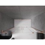 MEXEN/S - Velar L Duo posuvné sprchové dvere 170, transparent, meď kartáčovaná 871-170-003-02-65