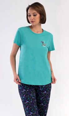 Dámske capri pyžamo Hummingbird šeříková XXL