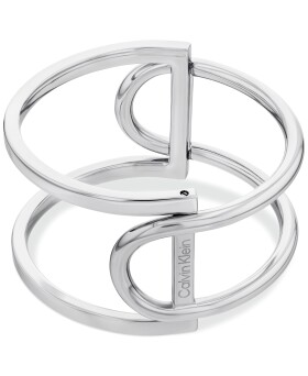 Calvin Klein Pevný oceľový náramok Contoured Geometry 35000756