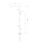 OMNIRES - UNI iniversálny sprchový stĺp chróm /CR/ UN10042CR