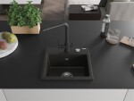 MEXEN/S MEXEN/S - Milo granitový drez vrátane batérie Duero, čierna/zlatá metalik 6505-75-671600-70