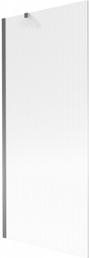 MEXEN/S - Next vaňová zástena FIX 80 x 150, prúžky, grafit metal 895-080-000-00-09-95