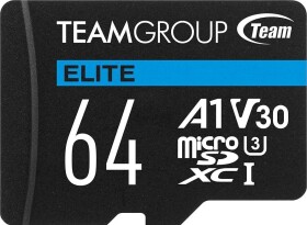TeamGroup Elite MicroSDXC 64 GB Class 10 UHS-I/U3 A1 V30 (TEAUSDX64GIV30A103)