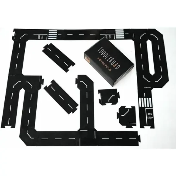TODDLEROAD 2065 SADA METROPOLE - flexibilná cesta - 26 silikónových puzzle dielov