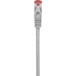 Renkforce RF-4724934 RJ45 sieťové káble, prepojovacie káble CAT 6 S/FTP 2.00 m sivá s ochranou, pozlátené kontakty, samozhášavý 1 ks; RF-4724934