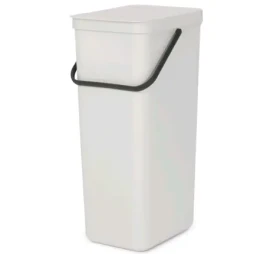 Brabantia Sort amp; Go Odpadkový kôš 40L svetlo šedá / s rukoväťou / plast / 26.7 x 62 x 34.1 cm (214424)