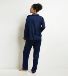 Dámsky pyžamový komplet DIM PYJAMA SET - DIM - tmavomodrý L