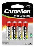 Camelion PLUS AA (LR06), 4 ks / Alkalická batéria / 1,5 V / 2700 mAh (11000406)
