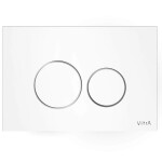 Ovládacie tlačidlo VitrA Vetro sklenené biele 740-1600 740-1600