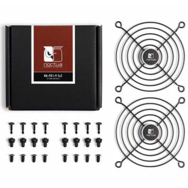 Noctua NA-FG1-9 Sx2 čierna 2ks / Mriežka pre ventilátor / 92 mm (NA-FG1-9 Sx2)