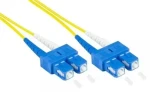 Good Connections LWL 0,5m žltá / Optický patch kábel / Duplex / SC/SC / Singlemode OS2 9/125 µm / LSZH (LW-9005SC)