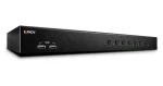 Lindy KVM Switch Pro 8 Port čierna / KVM prepínač / DVI-I Single Link / USB 2.0 / Audio / max. 1920x1200 (39317)