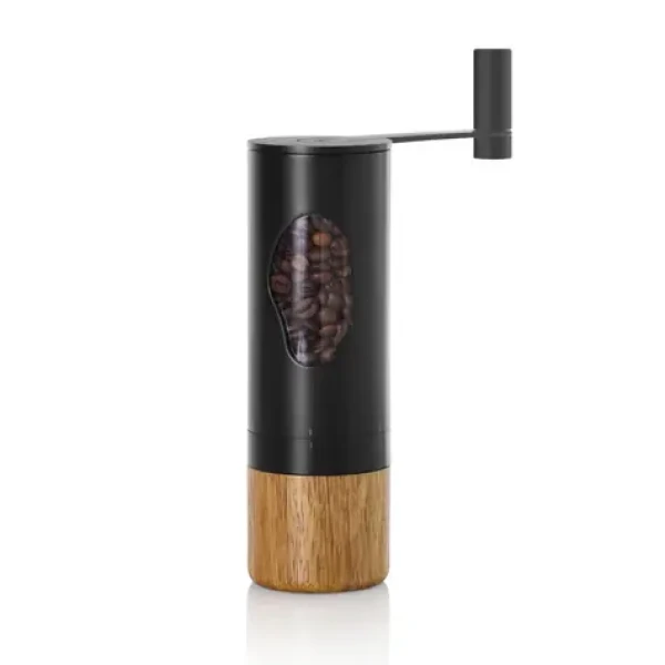 AdHoc Mr.Bean čierna / Mlynček na kávu / ručné / 6 stupňov mletia / keramický mechanizmus / výška 18 cm (MC03)