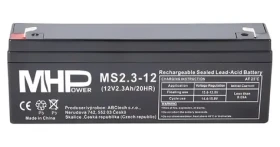 MHPower MS2.3-12 / Olovený akumulátor / AGM / VRLA / 12V / 2,3Ah / F1 (MS2.3-12)