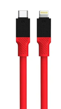 Tactical Fat Man Cable USB-C/Lightning 1m červená (8596311228001)