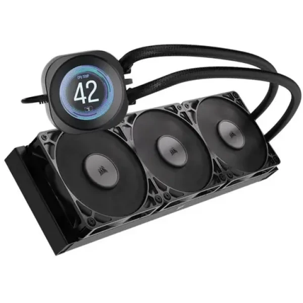 Corsair NAUTILUS 360 RS LCD čierna / 3x 120mm / LCD / 36dB / 420-2100 RPM / 72.8CFM / Intel + AMD (CW-9061033-WW)