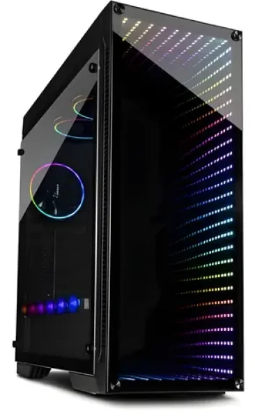 Inter-tech X-908 Infini2 čierna / Skriňa / Tower / Tvrdené sklo / 3x 120 mm RGB / ATX (88881240)