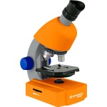 Bresser Optik Mikroskop Junior 40x-640x orange detský mikroskop monokulárny 640 x spodné svetlo; 8851301