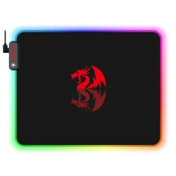 Redragon P026 RGB Pluto čierna / Podložka pod myš / RGB / 230 x 260 x 3 mm / dopredaj (P026)