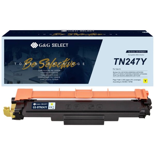 G&G TN-247Y toner náhradný Brother TN-247Y žltá kompatibilná toner; GS-BTN247Y